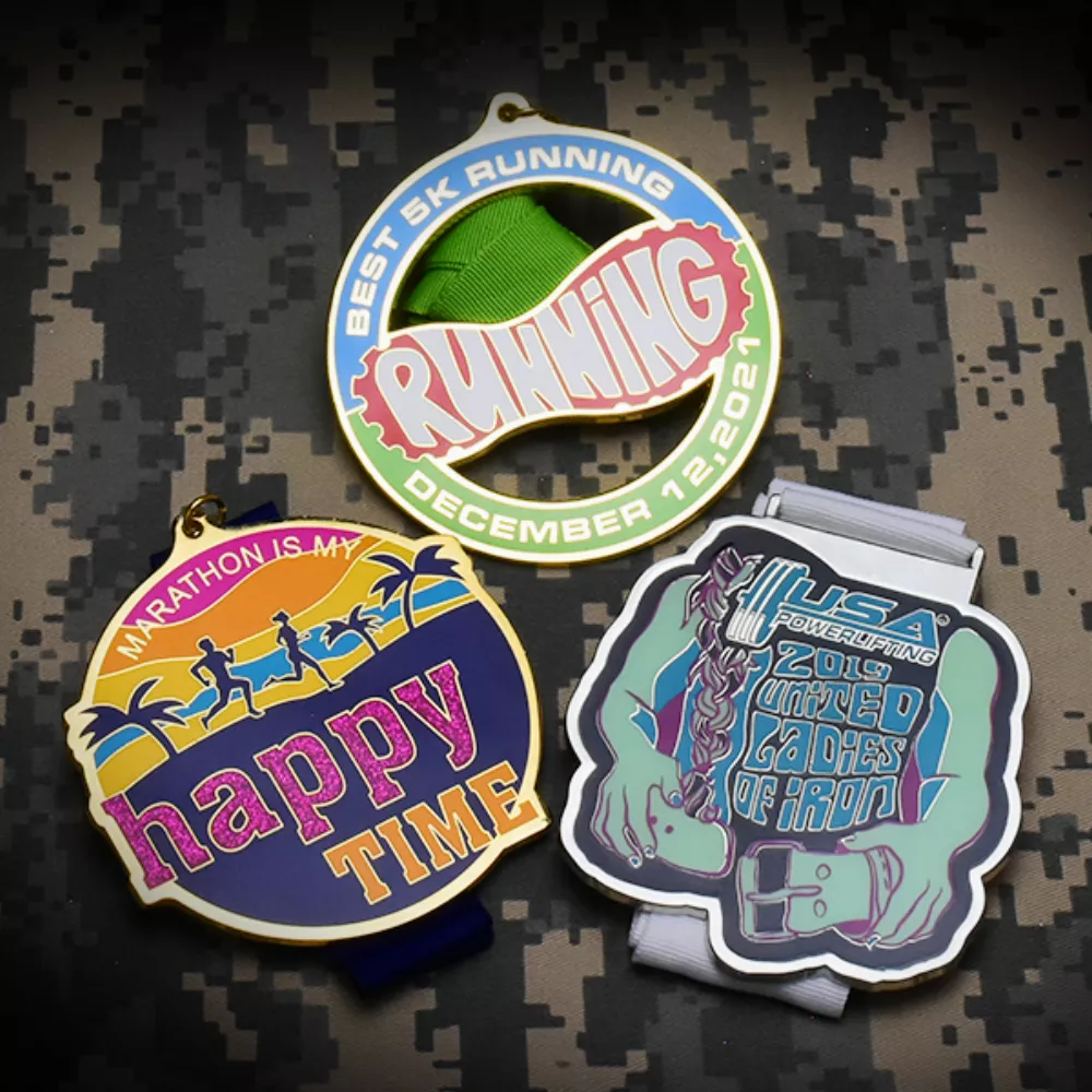 Médailles émaillées dures Cloisonné de 3"