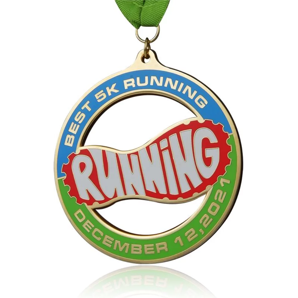 2" High Quality Die Cast Cloisonne Medal