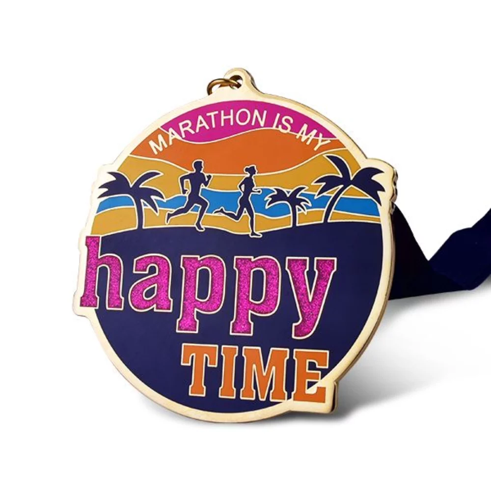 Médaille en cloisonné de haute qualité moulée sous pression de 2 pouces.