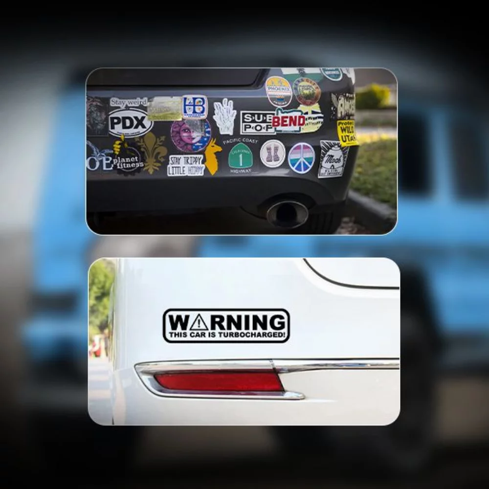 Autocollant de pare-chocs personnalisé (11,5"x3")