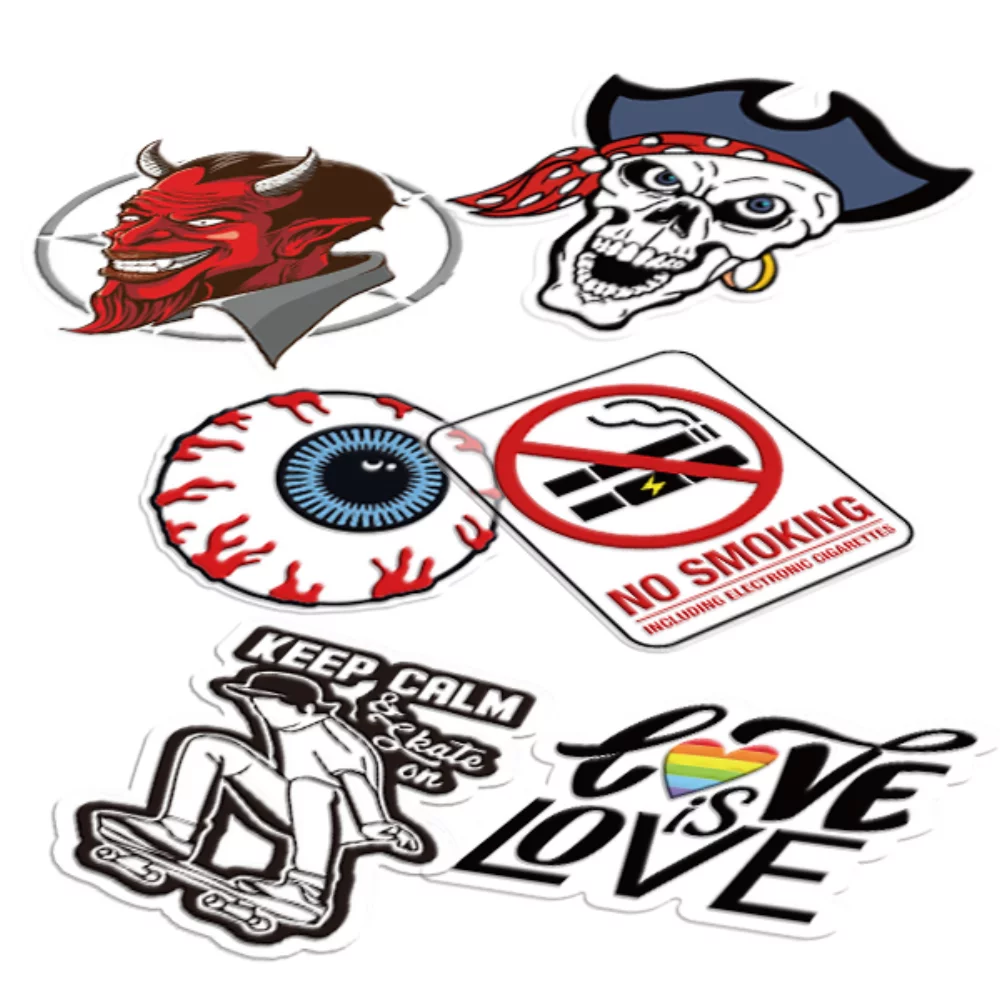 Autocollants transparents personnalisés