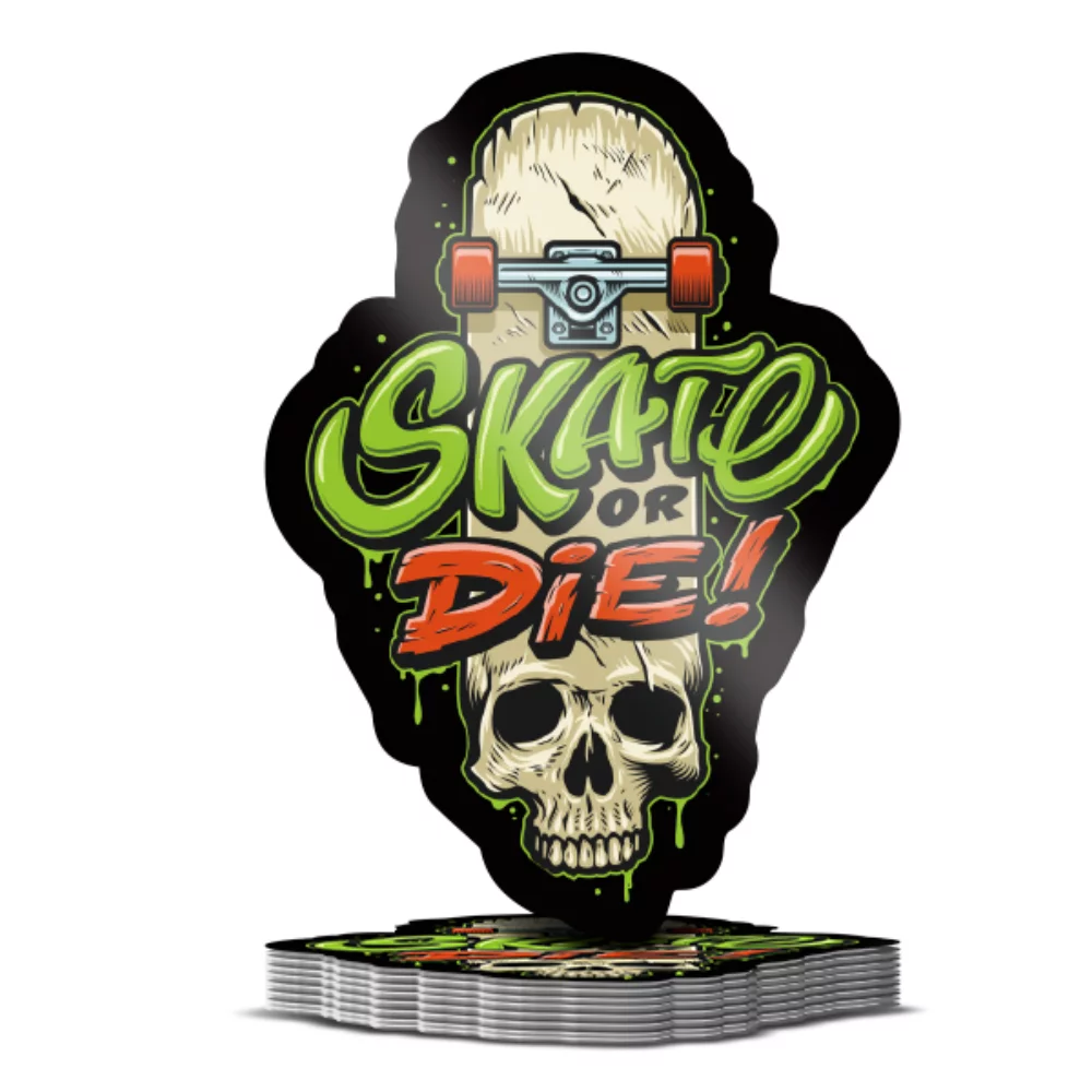 Autocollant découpé sur mesure de 2 pouces de forme personnalisée