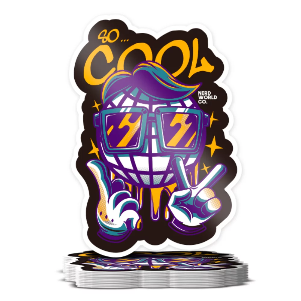 Autocollant découpé sur mesure de 2 pouces de forme personnalisée