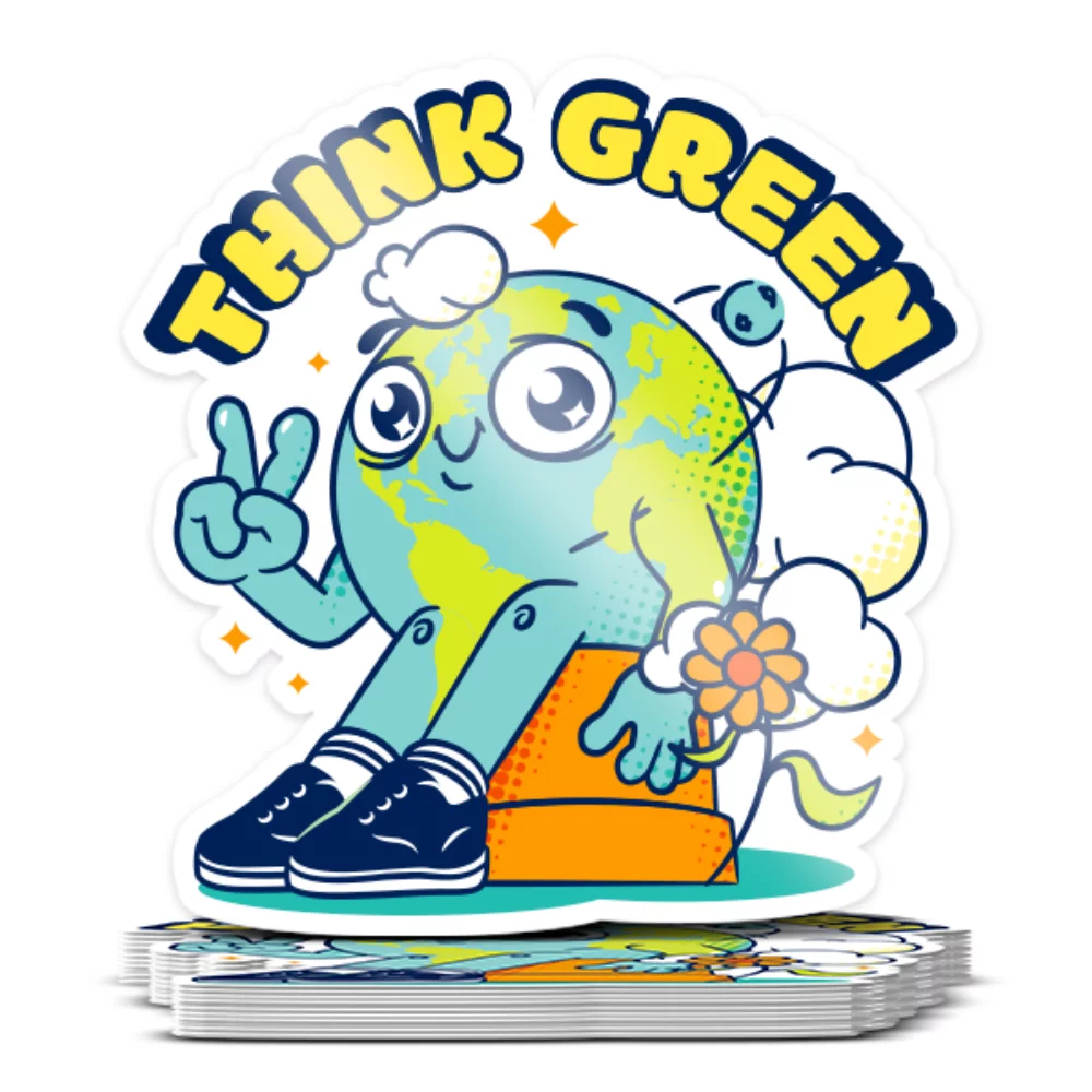 Autocollant découpé sur mesure de 2 pouces de forme personnalisée