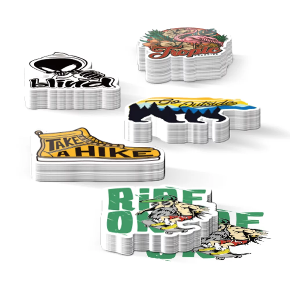 Autocollant découpé sur mesure de 2 pouces de forme personnalisée