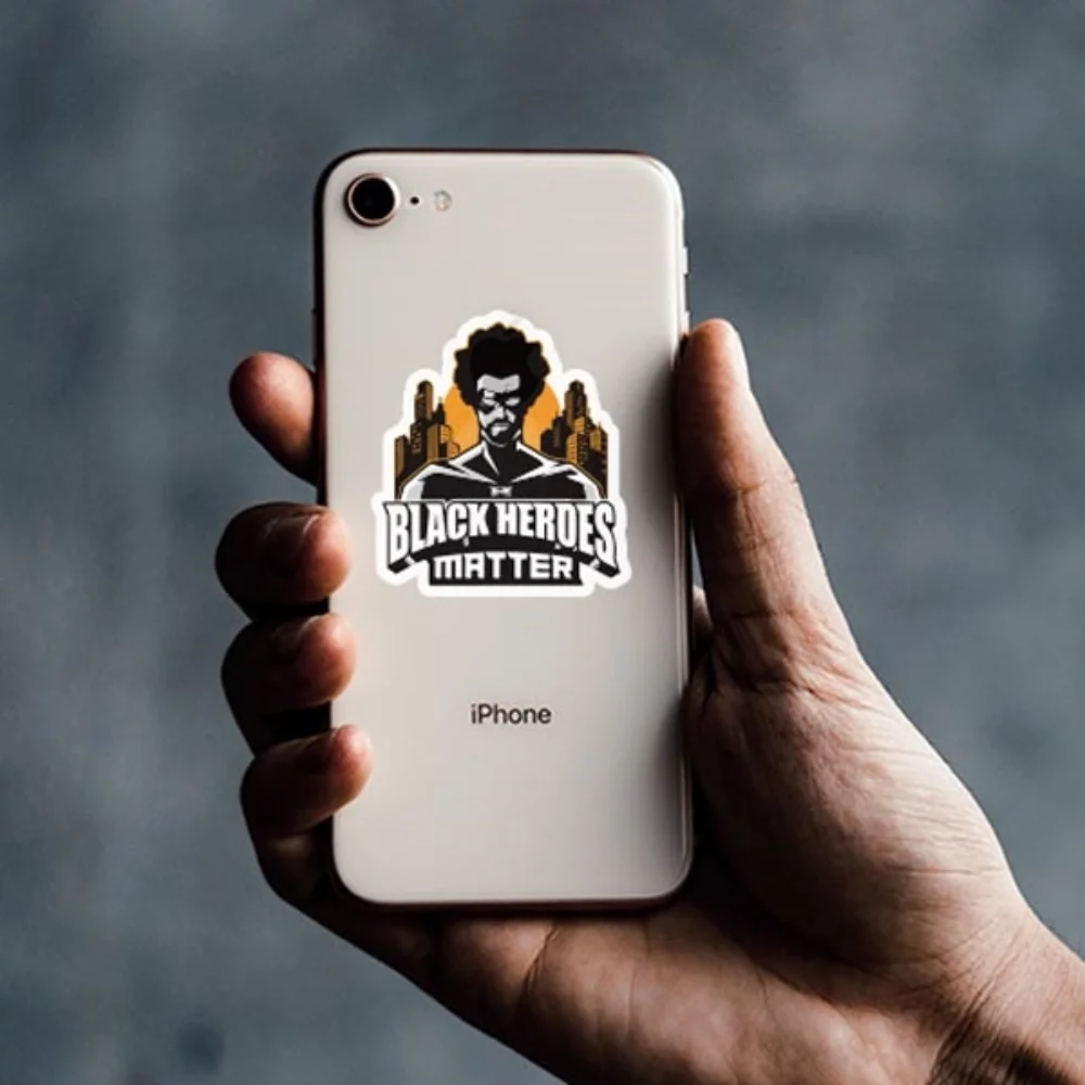 Autocollant découpé sur mesure de 2 pouces de forme personnalisée