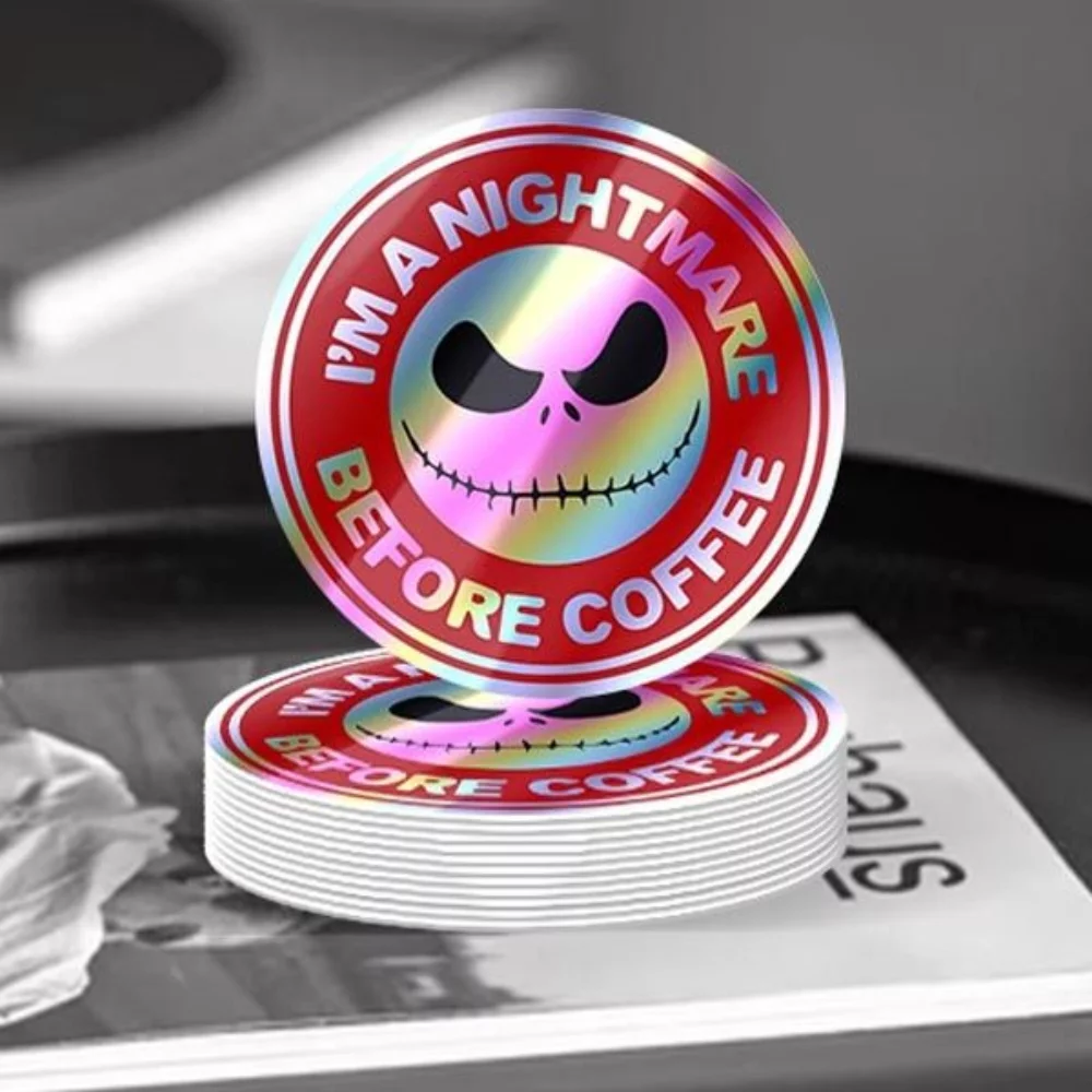 Autocollant holographique personnalisé de 3 pouces.