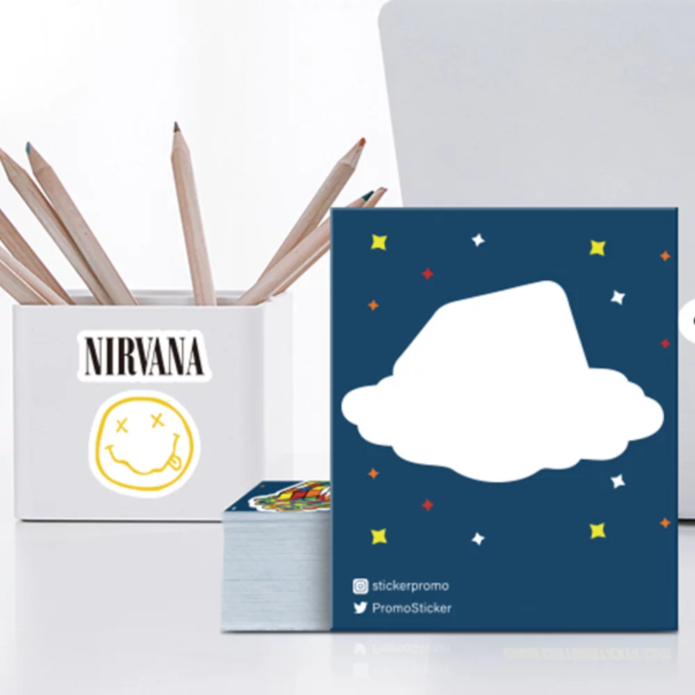 Autocollant en découpe à baiser en couleur complète