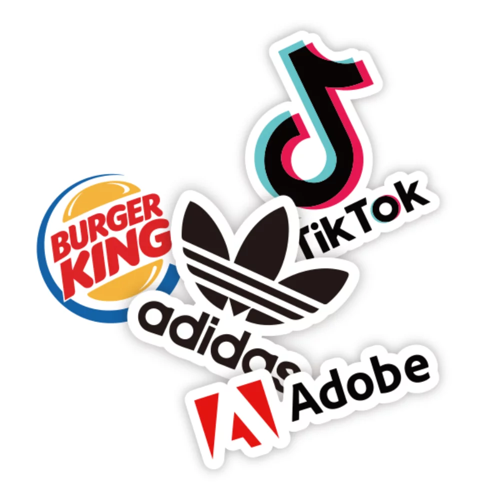 Autocollant personnalisé en couleur pleine 4"