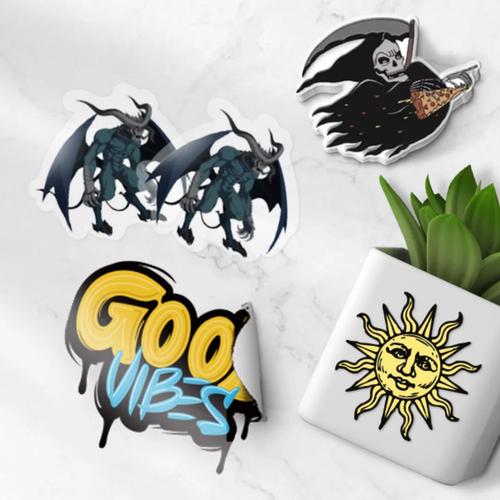 Décalcomanie statique personnalisée amovible pour fenêtre de 2 pouces.