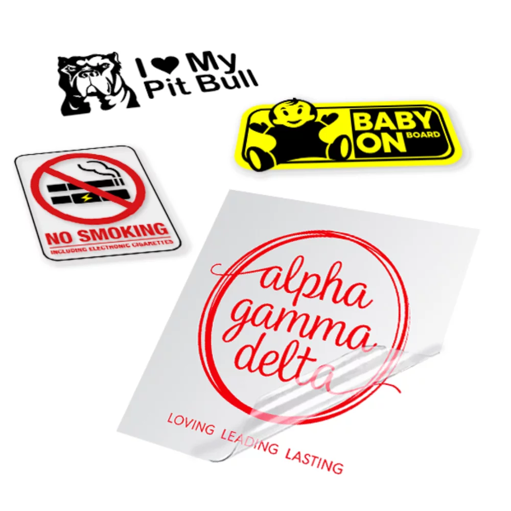 4" Custom Full Color Transfer Sticker