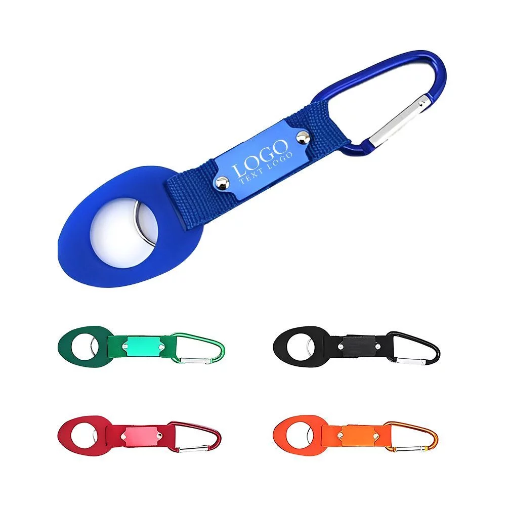 Custom Universal Water Bottle Holder W/ Metal Carabiners Clip