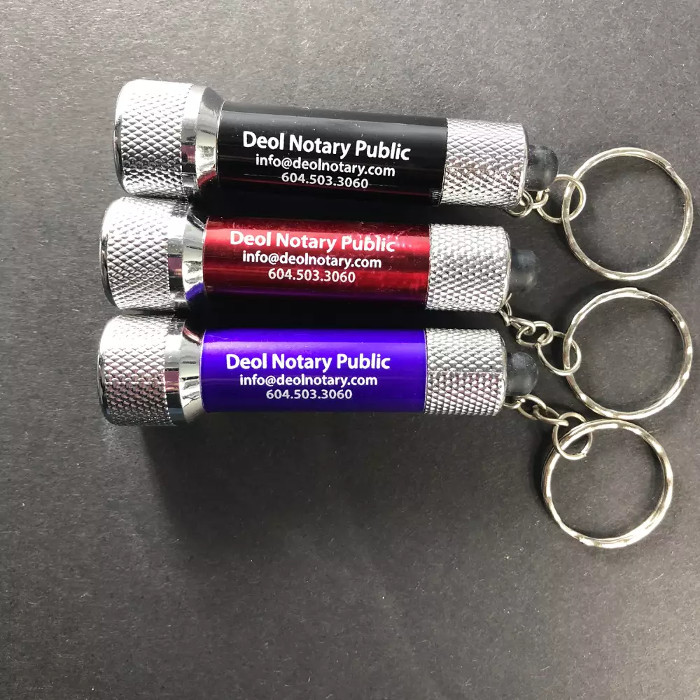 2.6" Flashlight LED Keychain