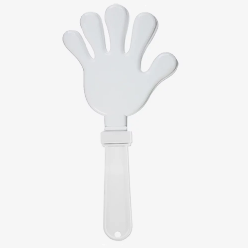 11" White Plastic Hand Clapper