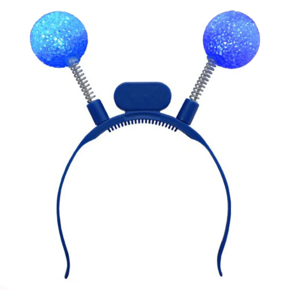 Serre-tête lumineux à LED bleues pour boppers.