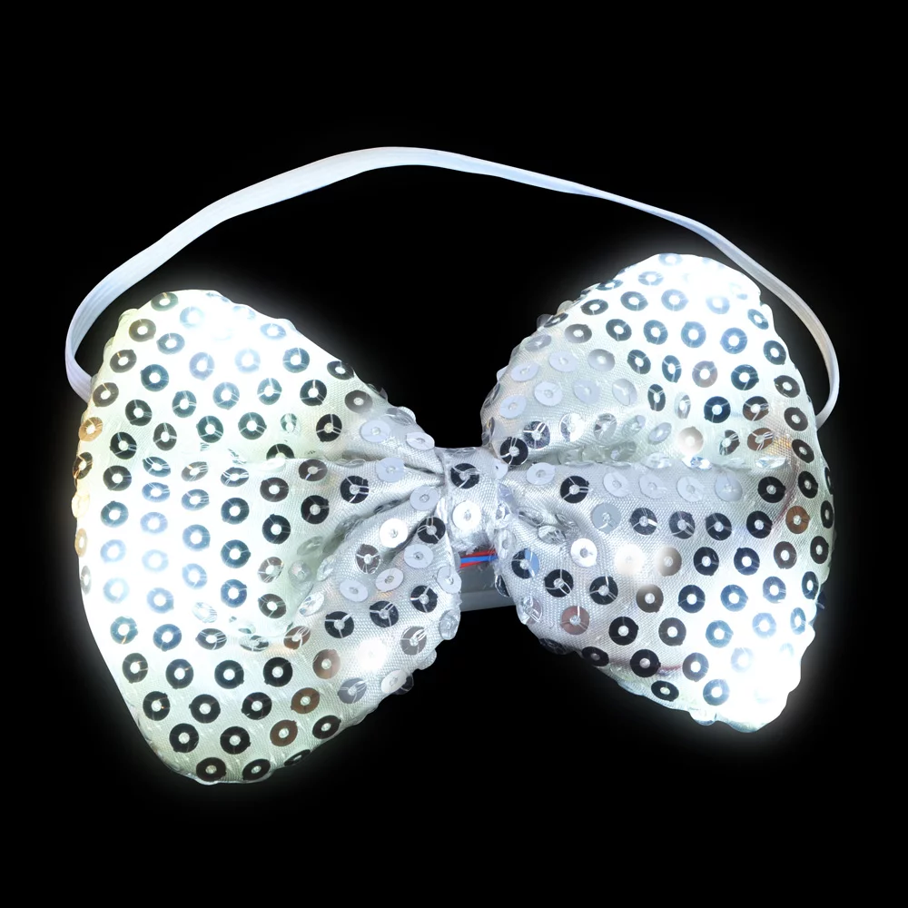 Noeud papillon à sequins lumineux