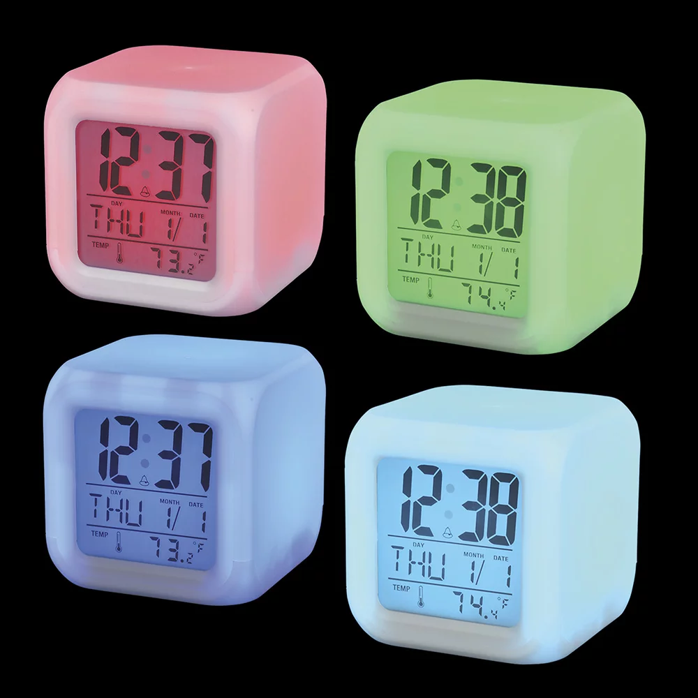 Horloge à LED de 3 pouces qui change de couleur