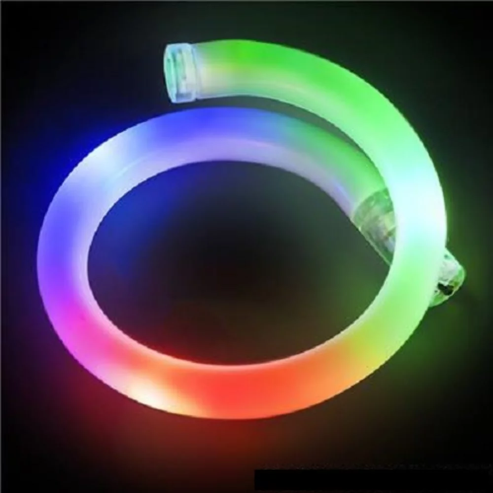 8'' Rainbow LED Flashing Tube Bracelet
