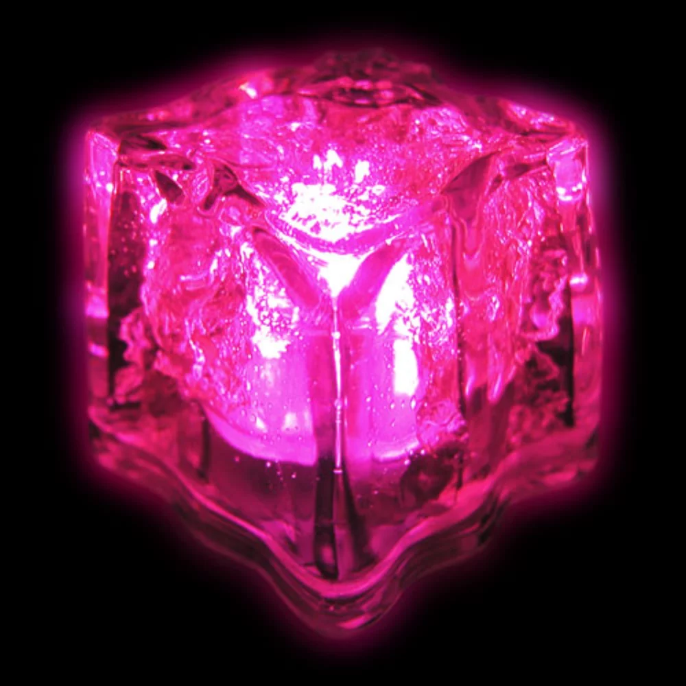 Cube lumineux rose