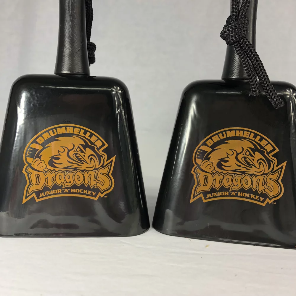 8'' Black Cowbell w/Handle