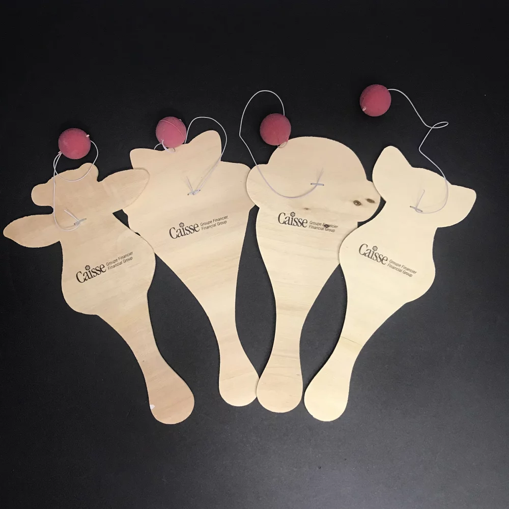 9" Zoo Animal Paddle Ball