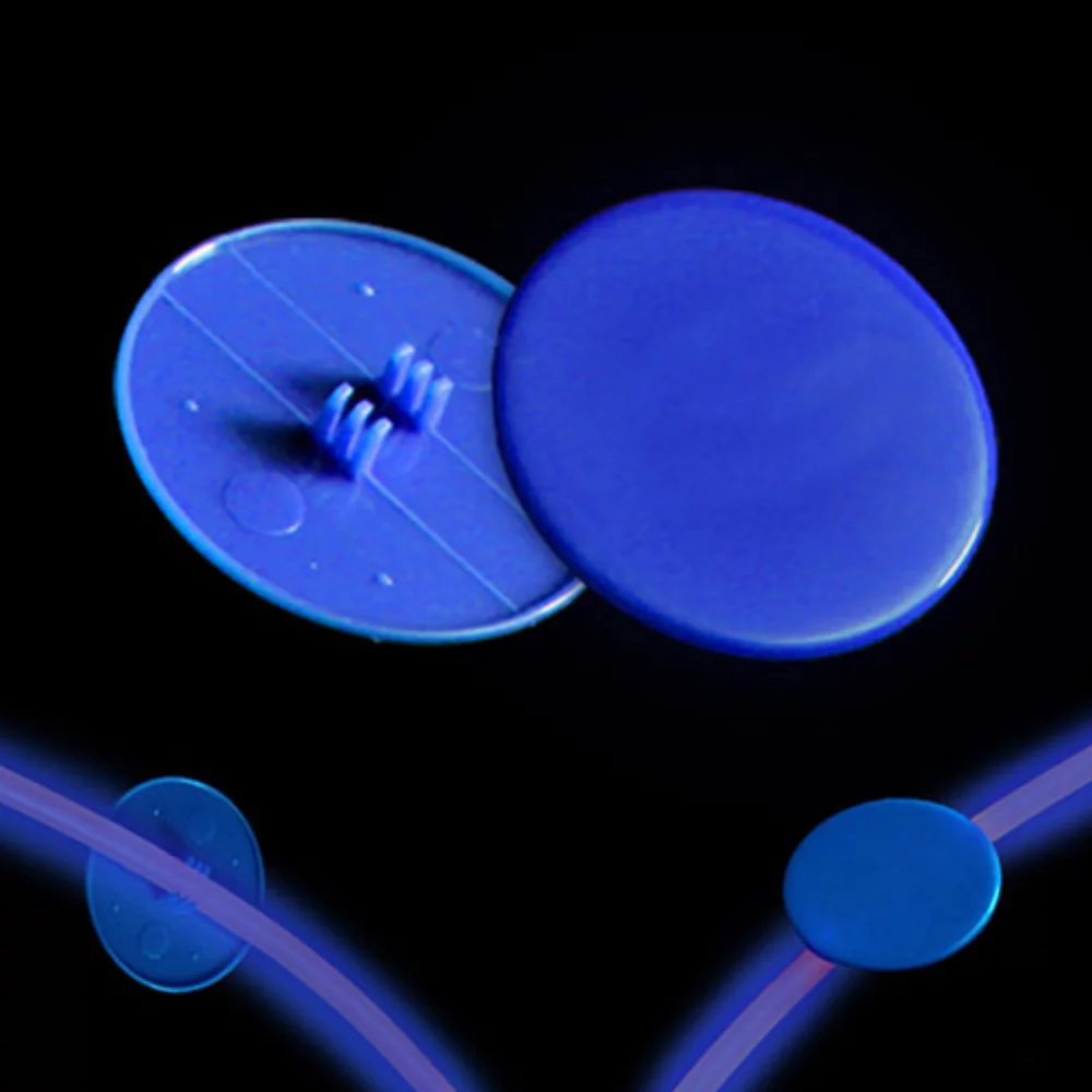 Médaillon bleu à clipser