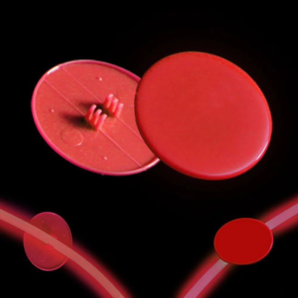 Médaillon rouge à clipser
