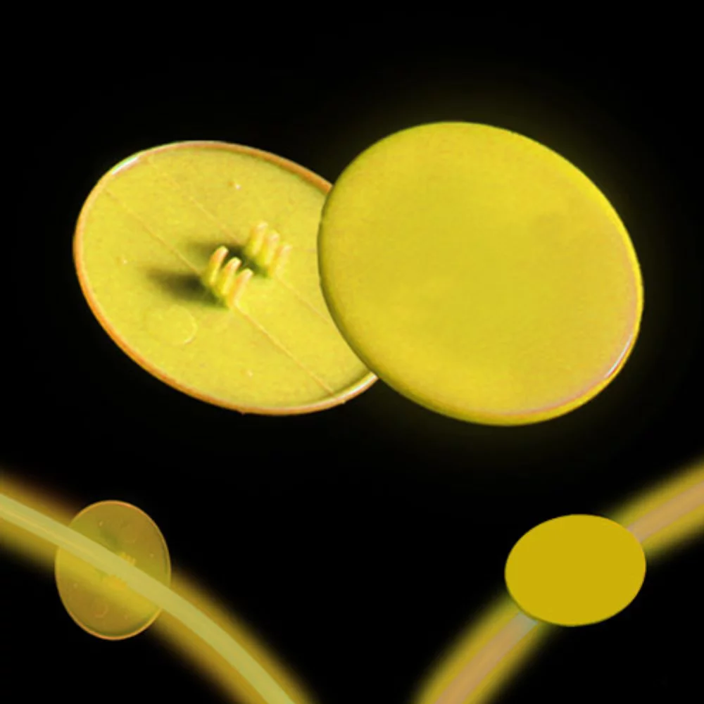 Médaillon jaune à clipser