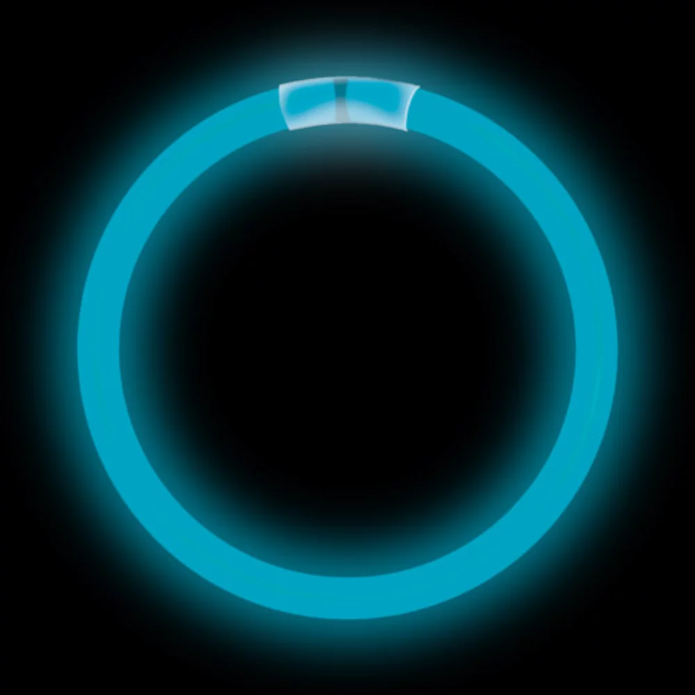 Bracelet lumineux bleu de 8 pouces