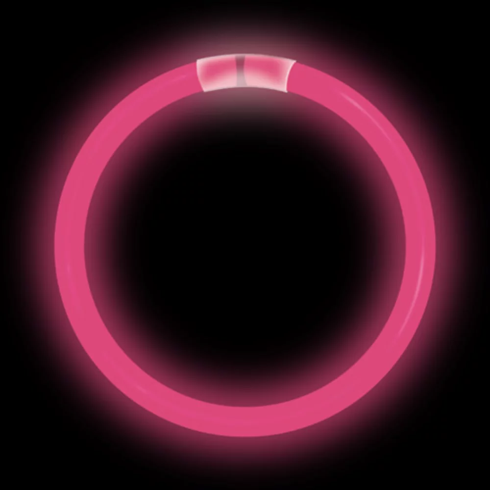 8" Pink Glow Bracelet