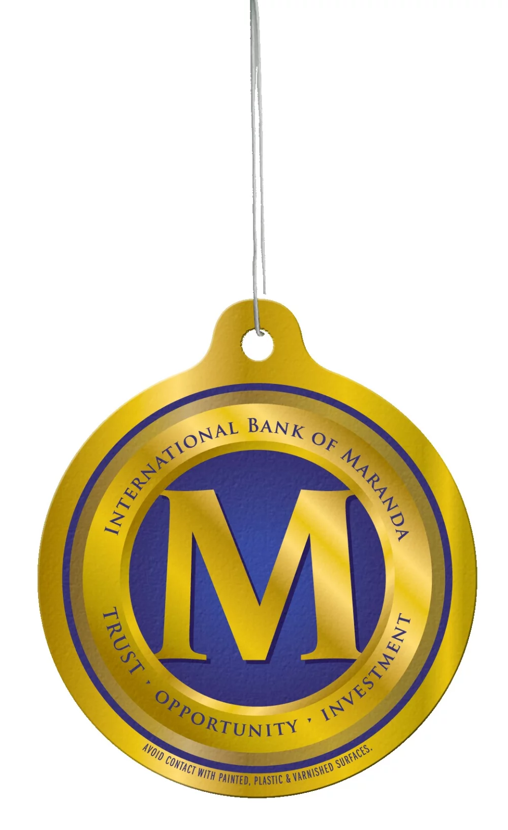 Paper Air Freshener Tag - Circle (3"x 3.41")