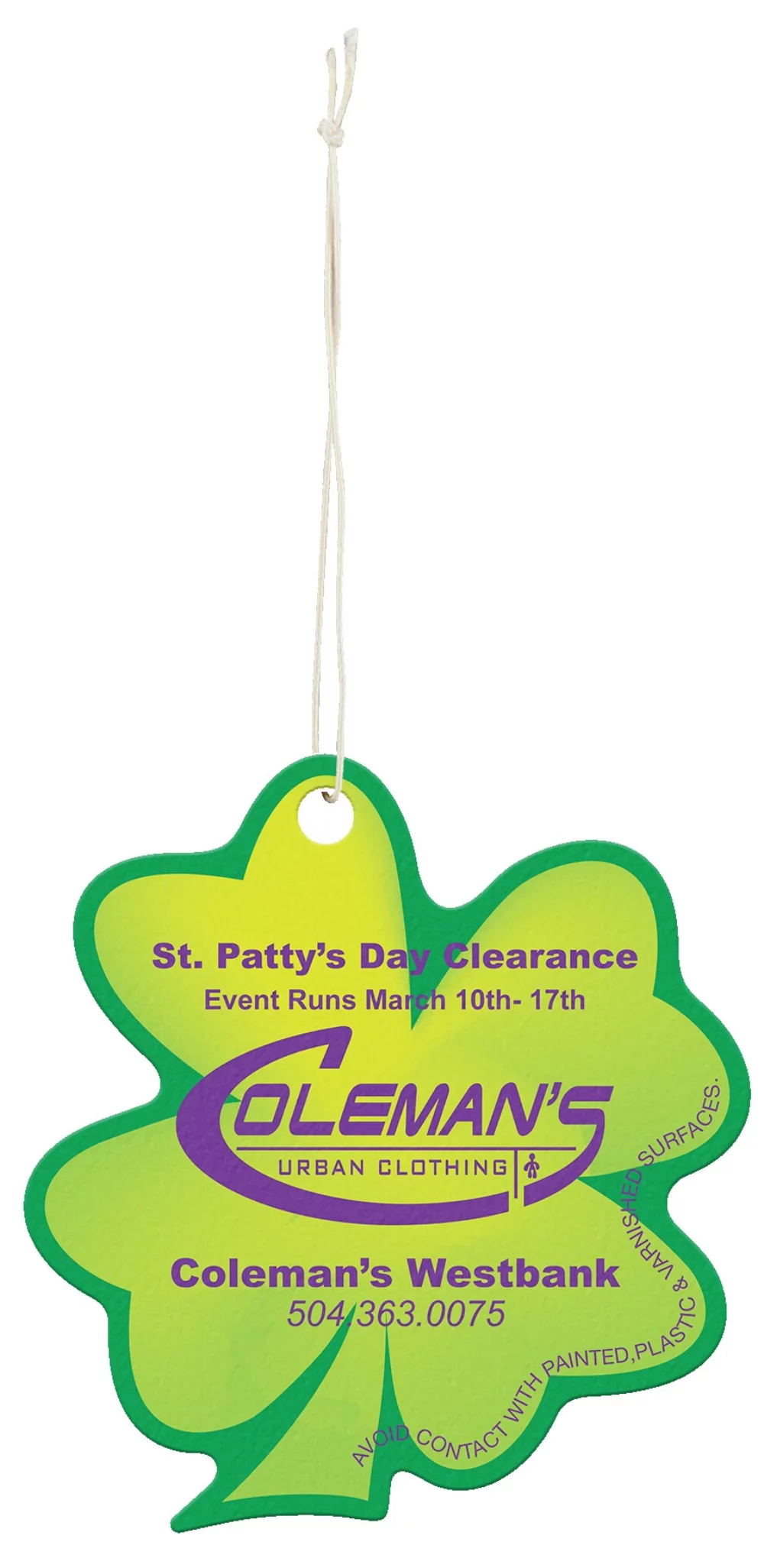 9" Custom Scented Air Fresheners