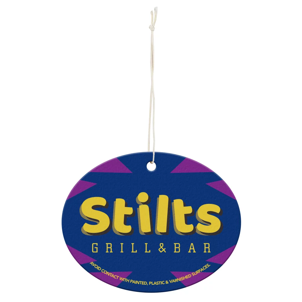 Paper Air Freshener Tag - Oval (3.5" x 2.75")