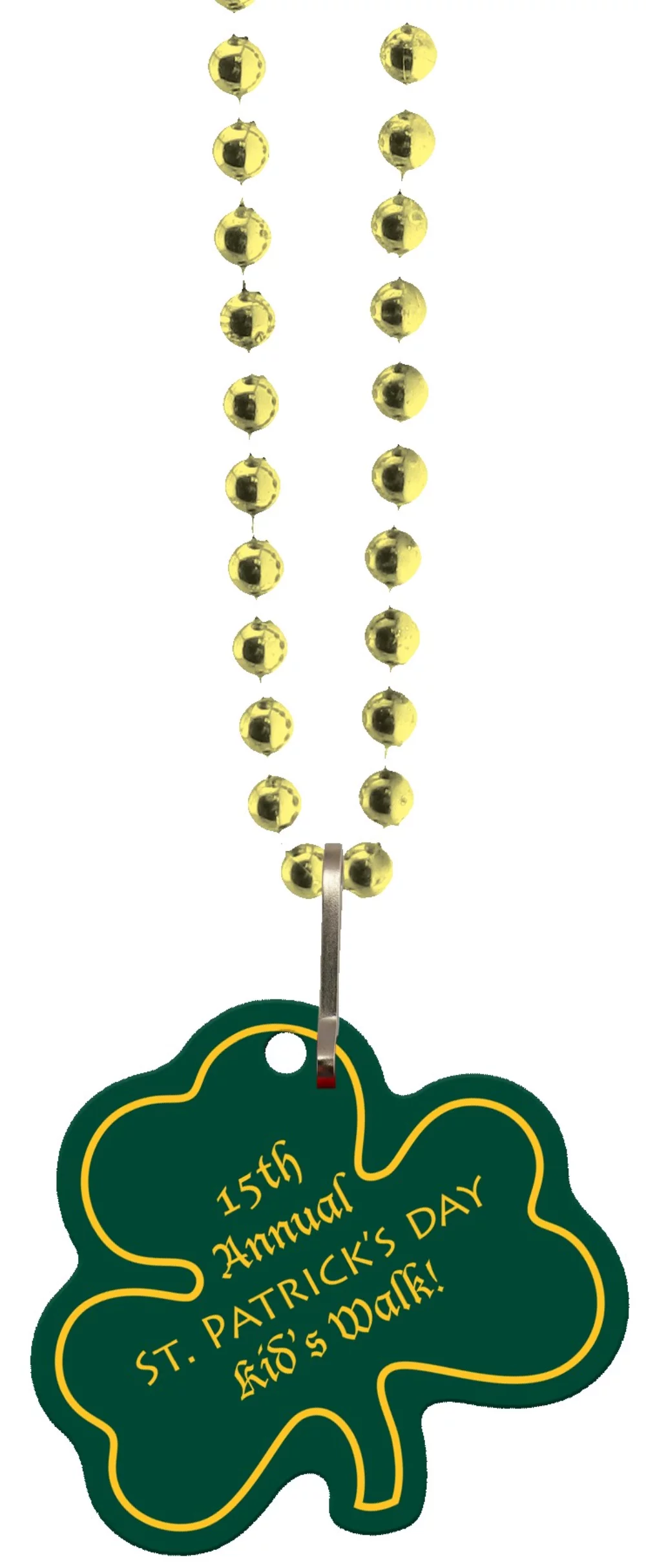 Perles de gemmes personnalisées 1/8" en vinyle jusqu'à 4 pouces carrés - Trèfle