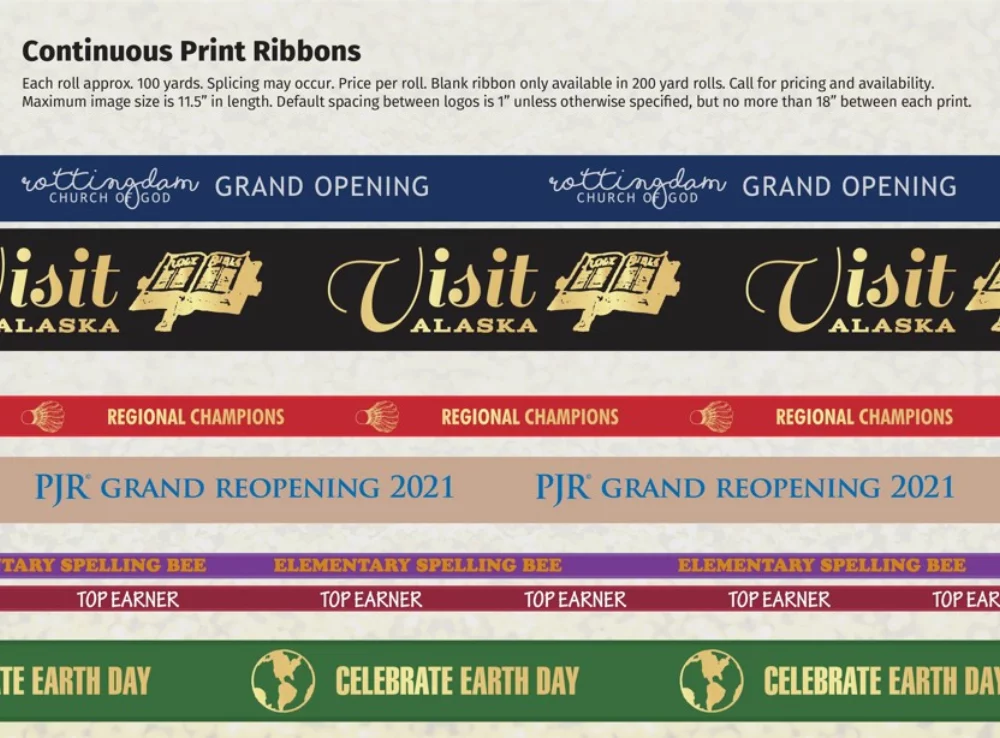 Continuous Print Ribbon 1"