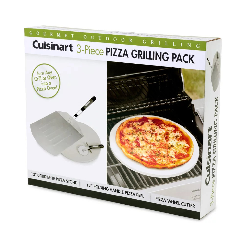 Cuisinart Outdoors® 3 Piece Pizza Grill Set - Stainless Steel