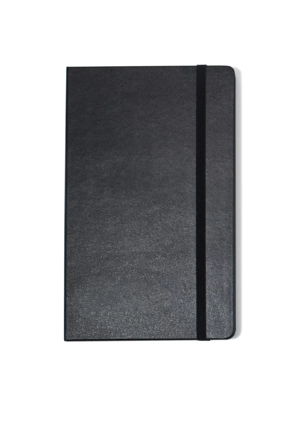 Carnet de notes Moleskine® à couverture rigide, grand format, pages blanches - noir