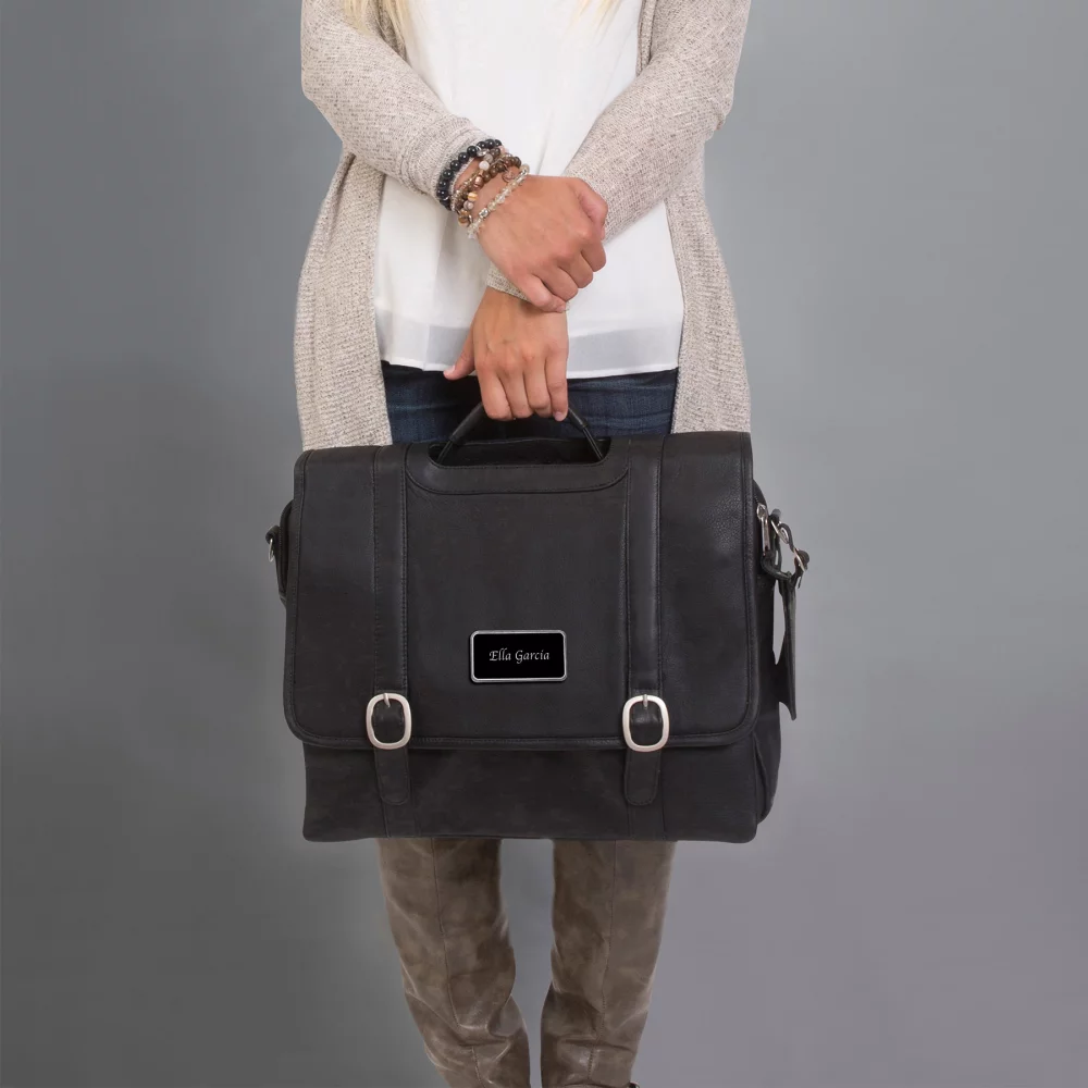 Mallette d'ordinateur en cuir Willow Rock