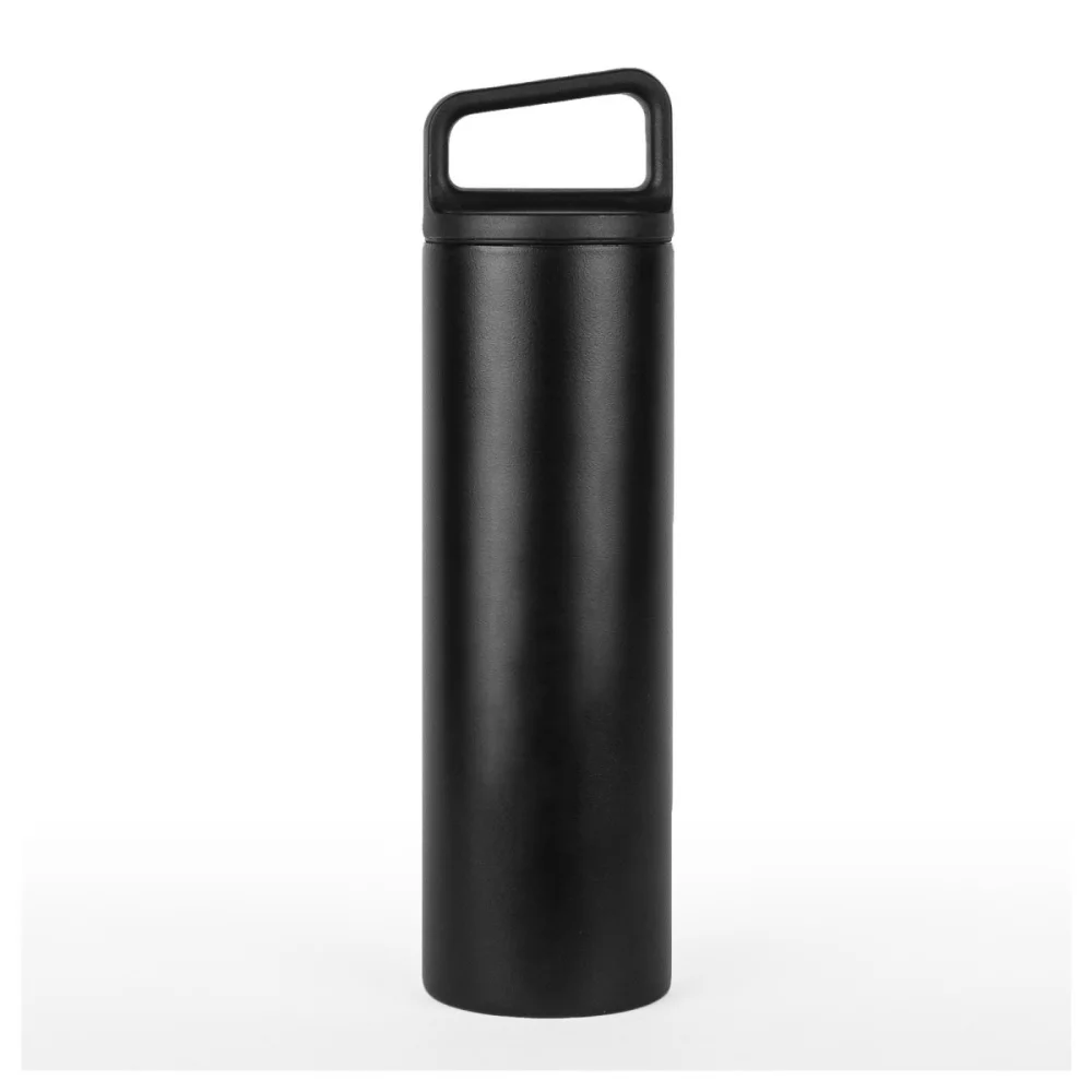 Bouteille à large embouchure isolée sous vide MiiR® - 20 oz - Poudre noire