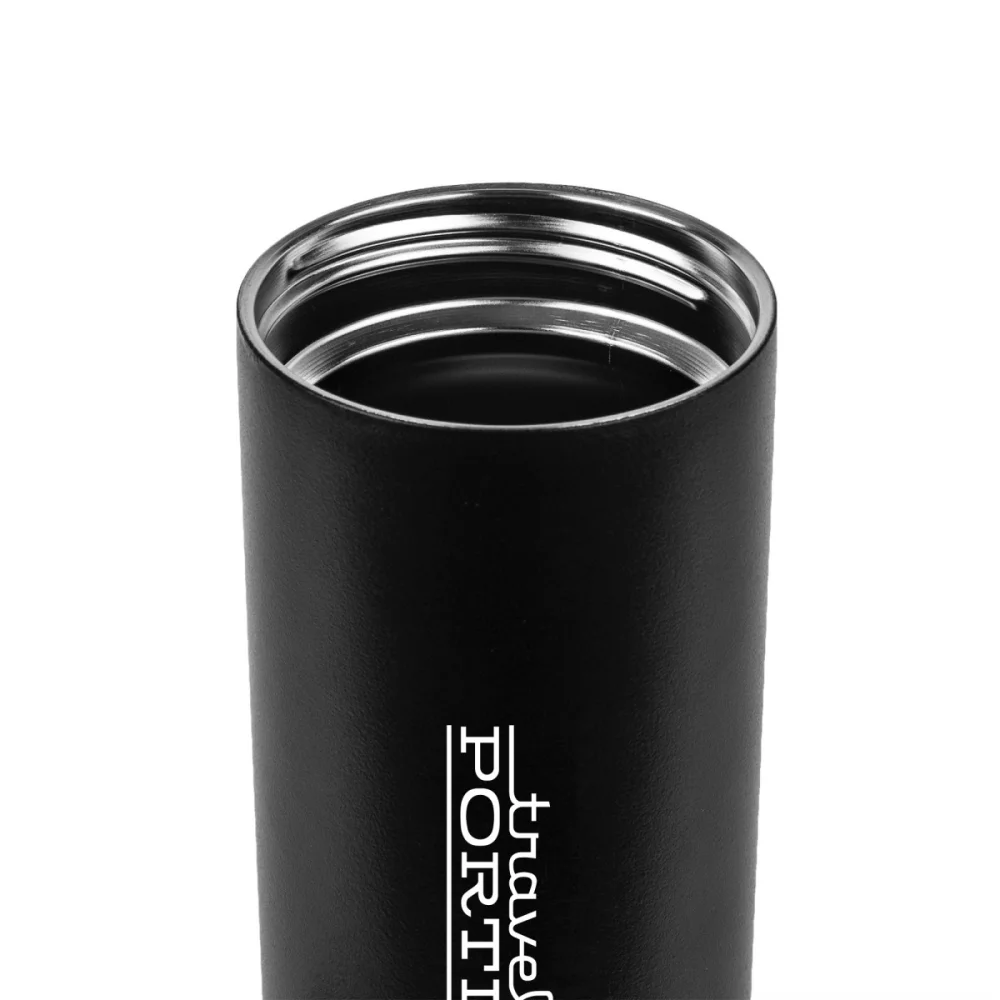 Bouteille à large embouchure isolée sous vide MiiR® - 20 oz - Poudre noire
