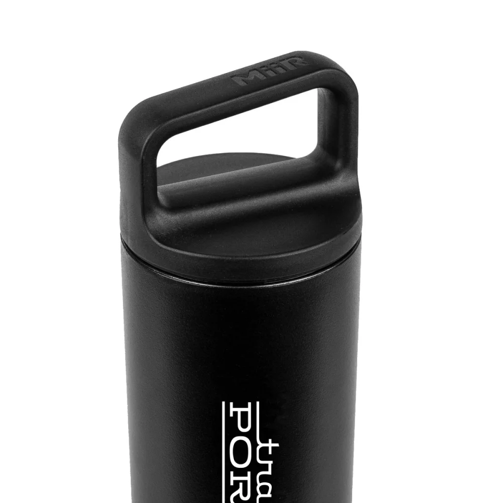 Bouteille à large embouchure isolée sous vide MiiR® - 20 oz - Poudre noire