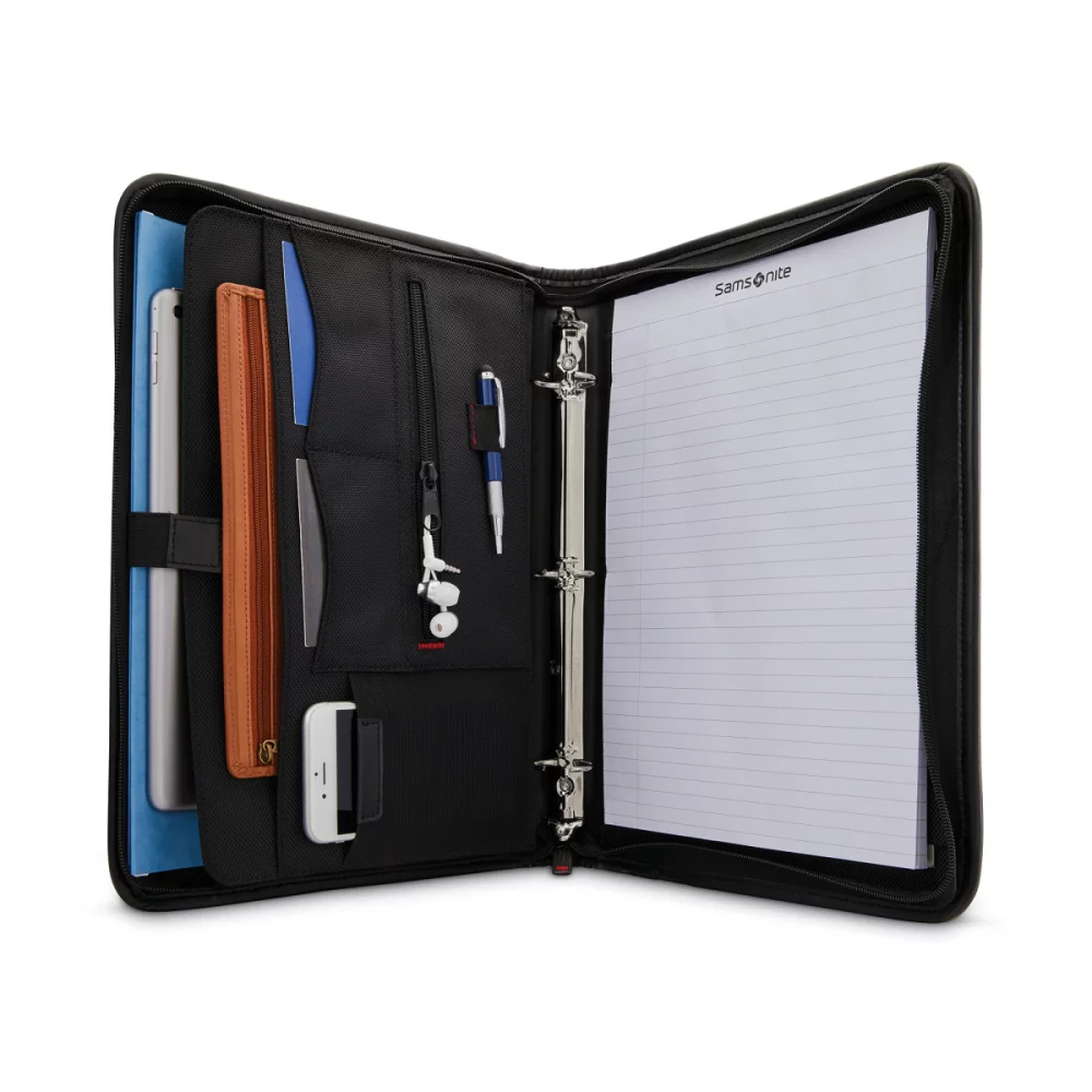 Samsonite Xenon Business 3 Ring Padfolio - Black