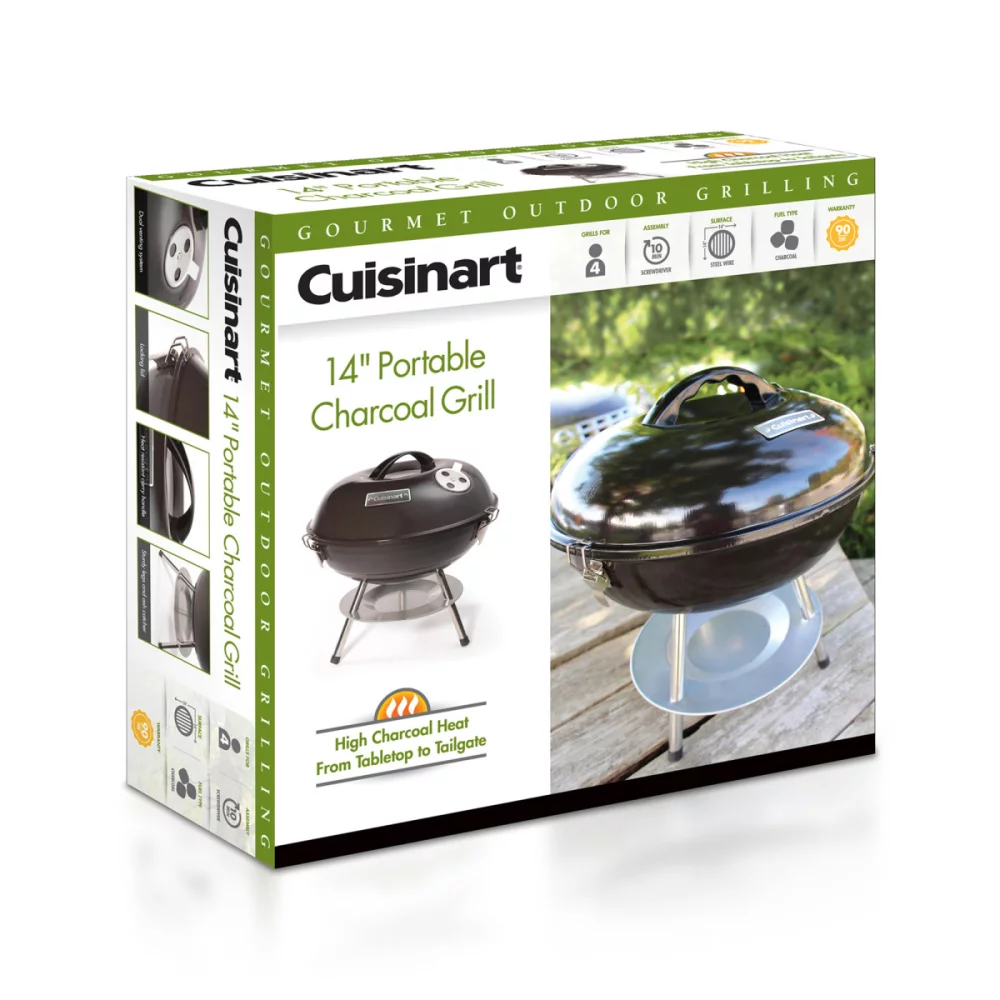 Cuisinart Outdoors® 14" Charcoal Grill - Black