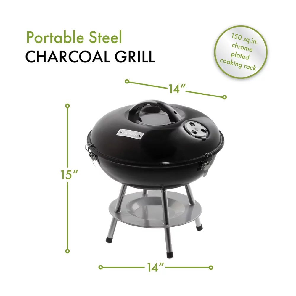 Cuisinart Outdoors® 14" Charcoal Grill - Black