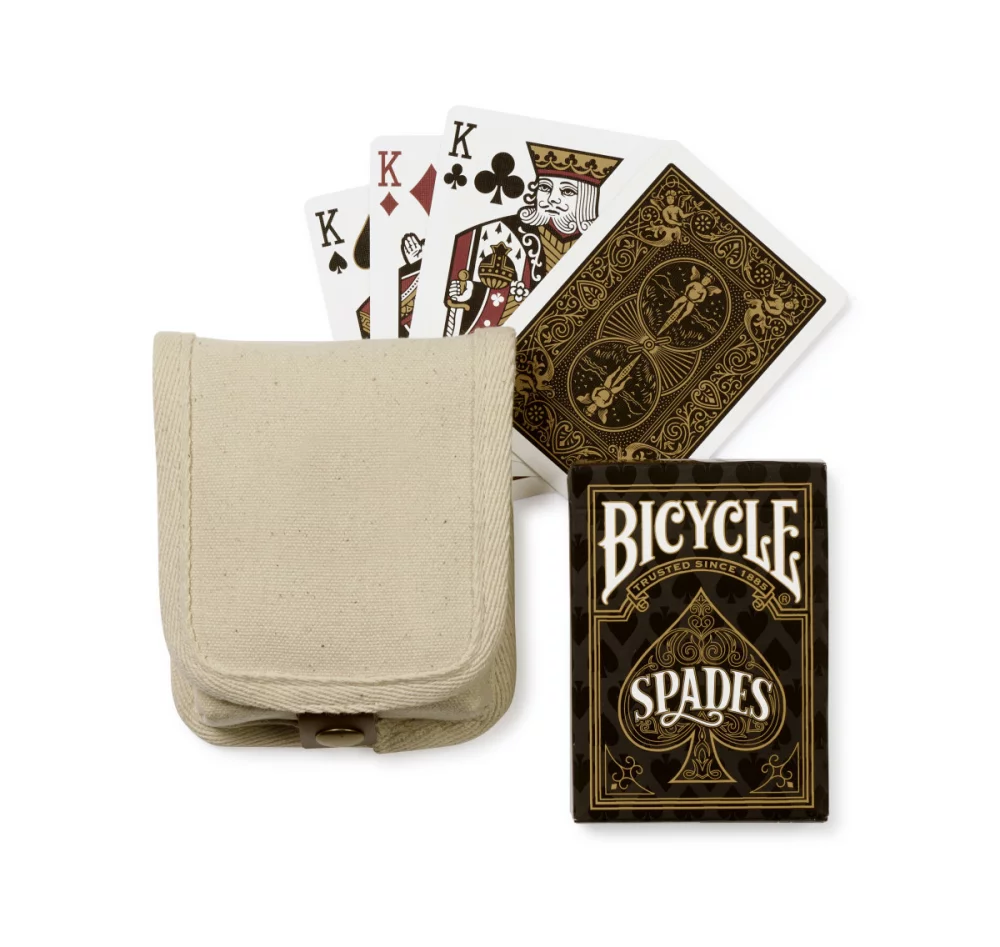 Bicycle® You're The Real Deal Spades Game Gift Set - Natural