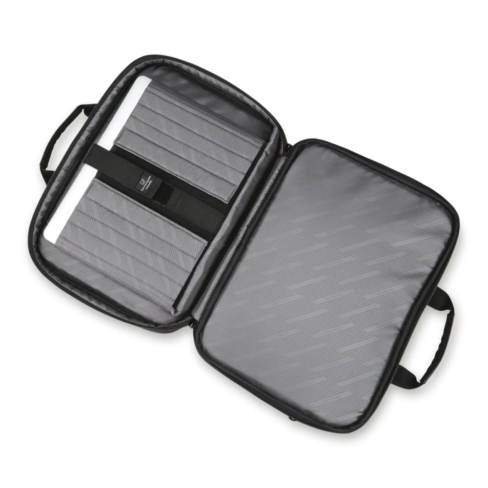 Samsonite Classic Business Perfect Fit Two Gusset Laptop Portfolio - Black