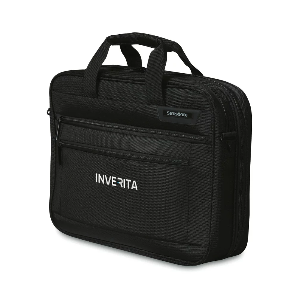 Samsonite Classic Business Perfect Fit Two Gusset Laptop Portfolio - Black