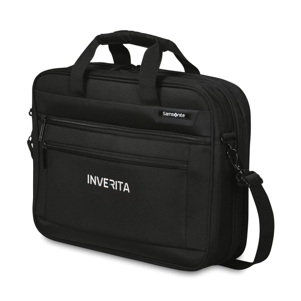 Samsonite Classic Business Perfect Fit Two Gusset Laptop Portfolio - Black