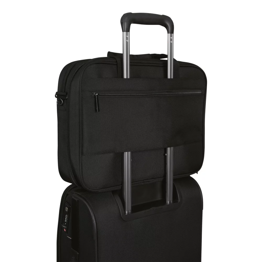 Samsonite Classic Business Perfect Fit Two Gusset Laptop Portfolio - Black
