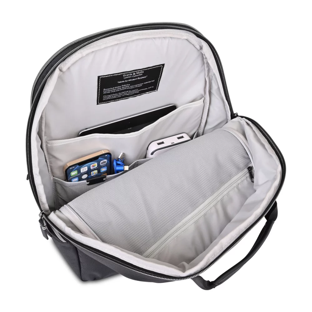 Travis & Wells® Lennox Laptop Backpack - Black